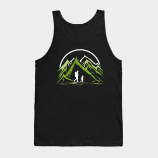 Hiking in the Mountains - Father and Son Tank Top